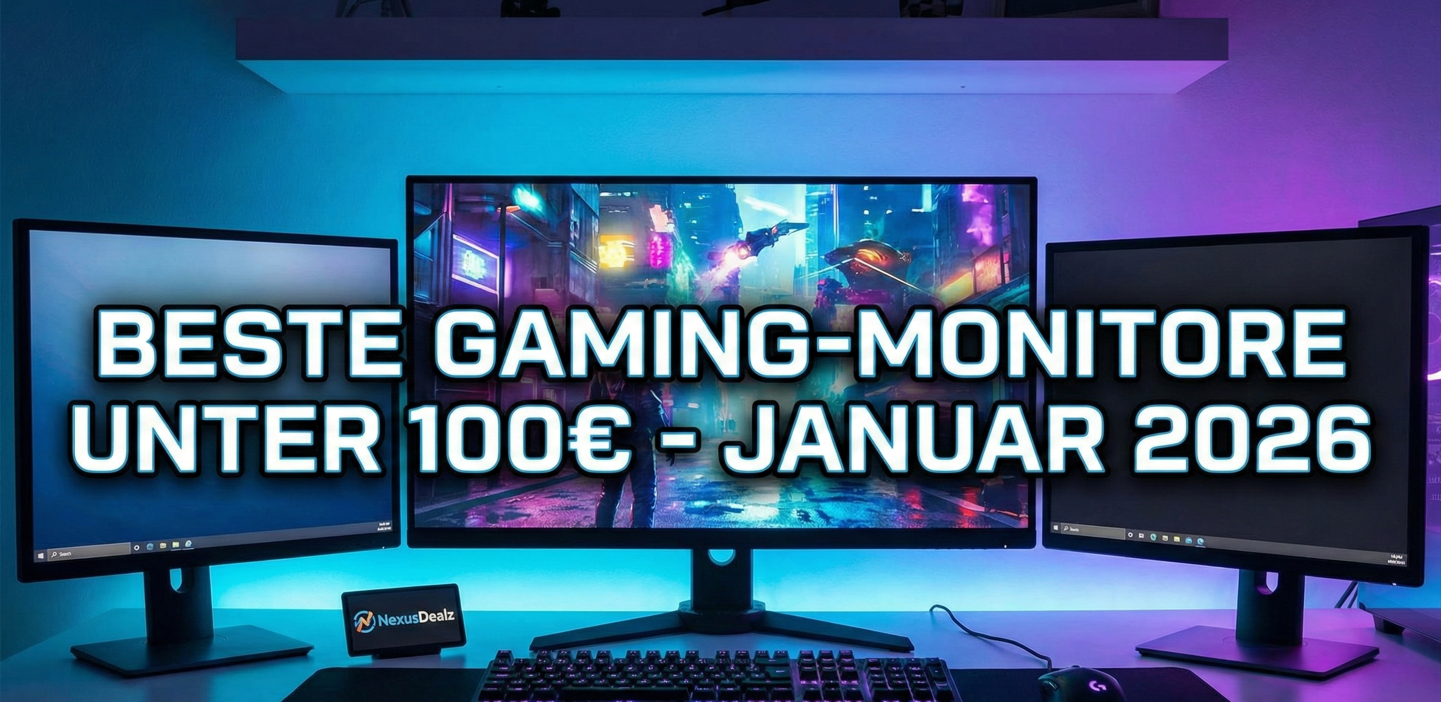 Die besten Gaming-Monitore unter 100€ – Unsere Top-Picks im Januar 2026