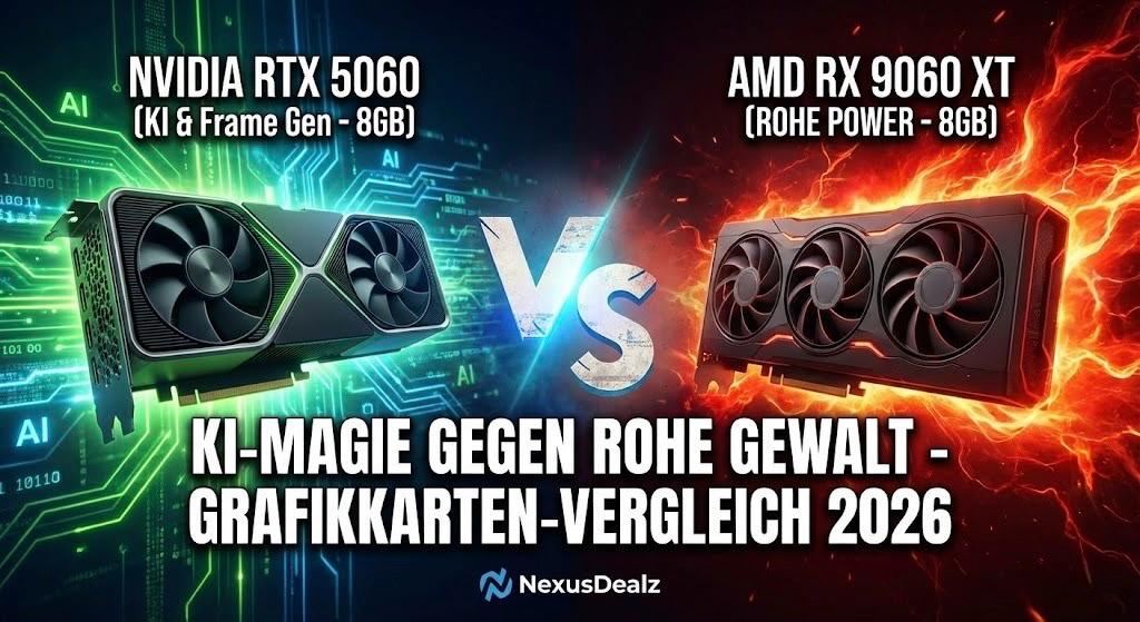 RTX 5060 vs. RX 9060 XT: KI-Magie gegen rohe Gewalt -Der 300€ Grafikkarten Showdown